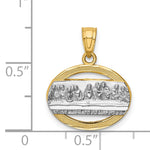14K w/Rhodium The Last Supper Pendant