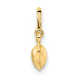 14K Polished Heart w/ Spring Ring Clasp Charm