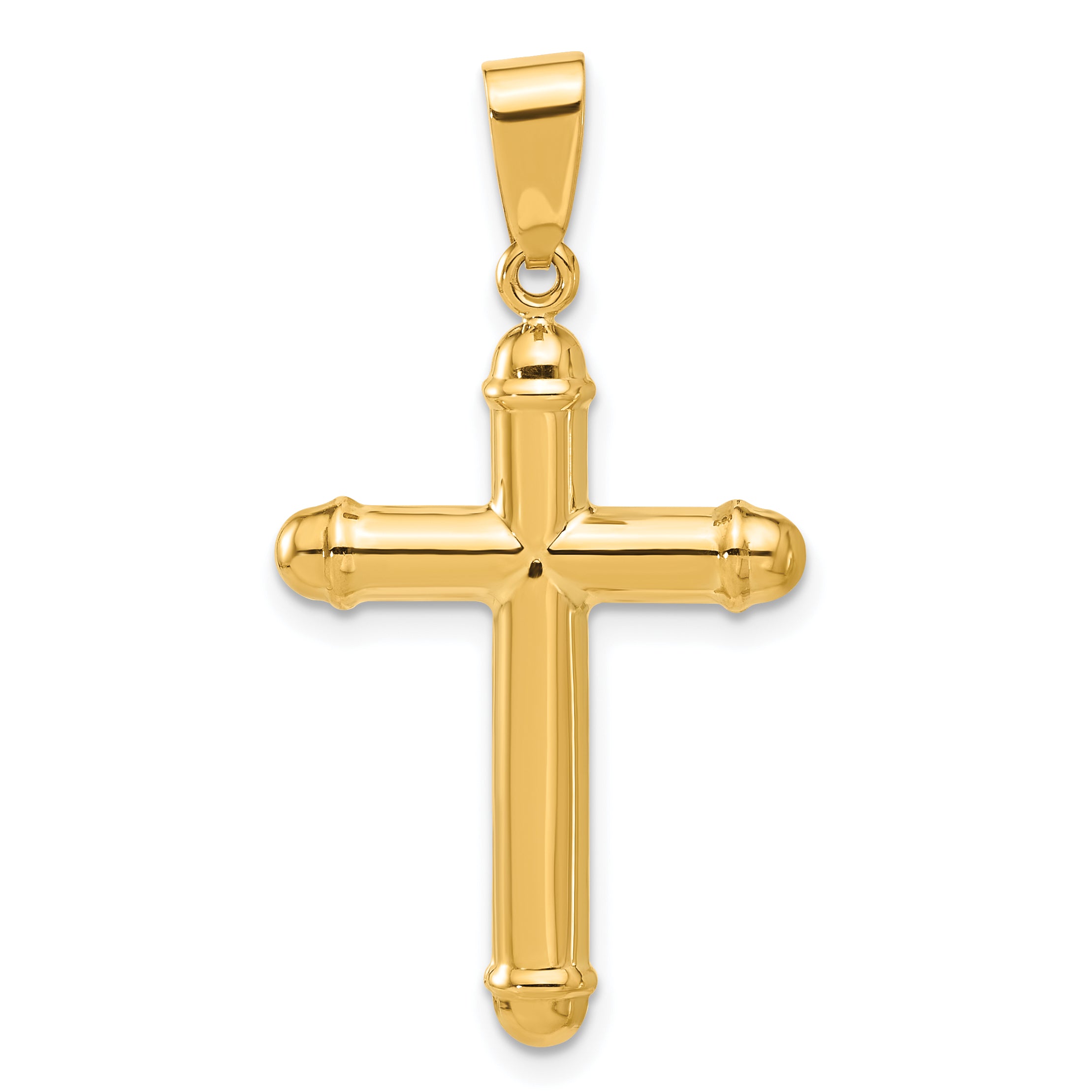 14K Polished Cross Pendant