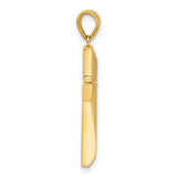 14K Polished Cross Pendant