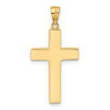 14K Polished Cross Pendant
