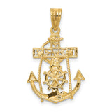 14k Mariners Crucifix Pendant