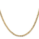 14k 3mm Concave Anchor Chain