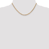 14k 3mm Concave Anchor Chain