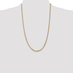 14k 3mm Concave Anchor Chain