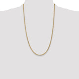 14k 3mm Concave Anchor Chain