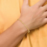 14k 3mm Concave Anchor Chain