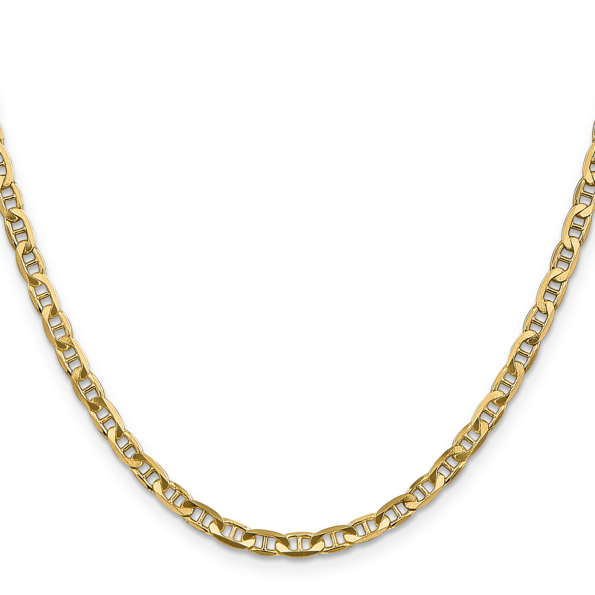 14k 3.75mm Concave Anchor Chain