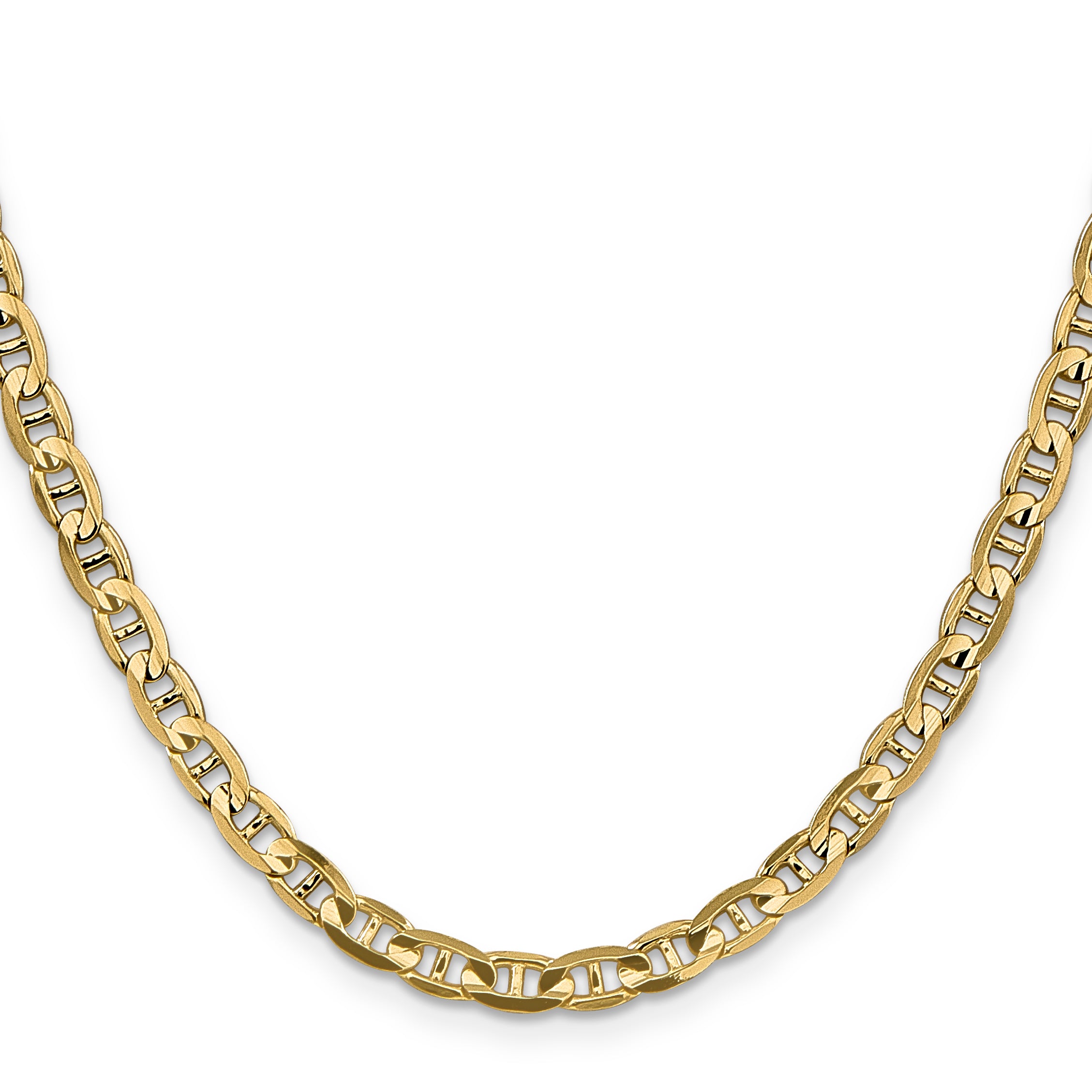 14k 4.5mm Concave Anchor Chain