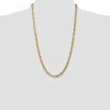 14k 5.25mm Concave Anchor Chain
