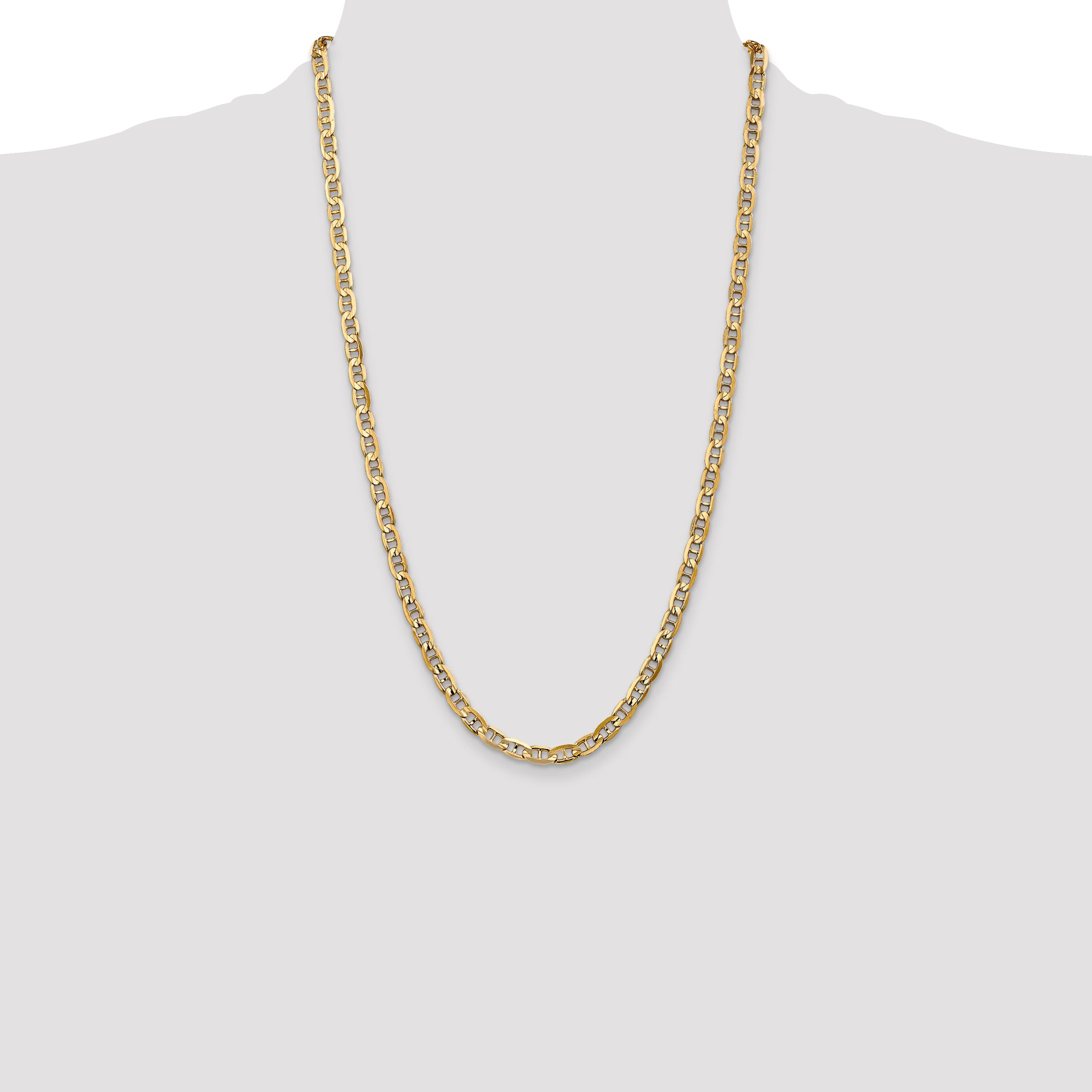 14k 5.25mm Concave Anchor Chain