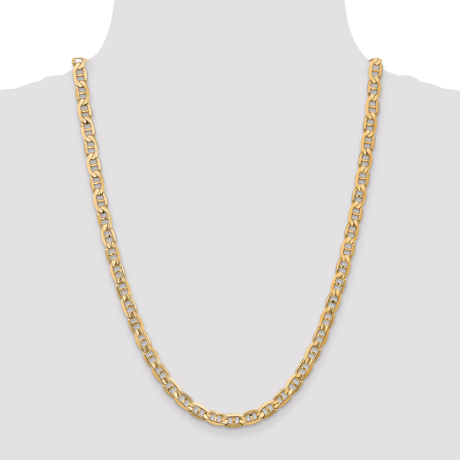 14k 6.25mm Concave Anchor Chain
