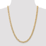 14k 6.25mm Concave Anchor Chain