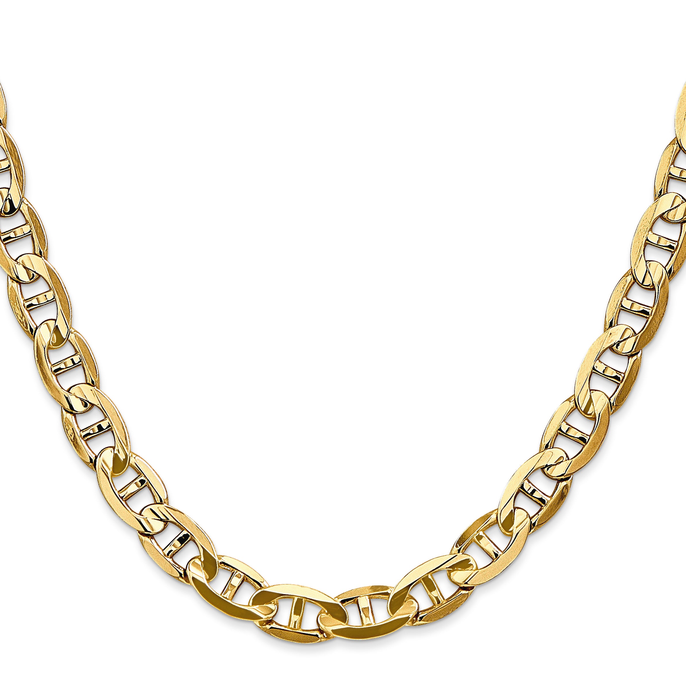 14k 7mm Concave Anchor Chain