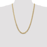14k 7mm Concave Anchor Chain