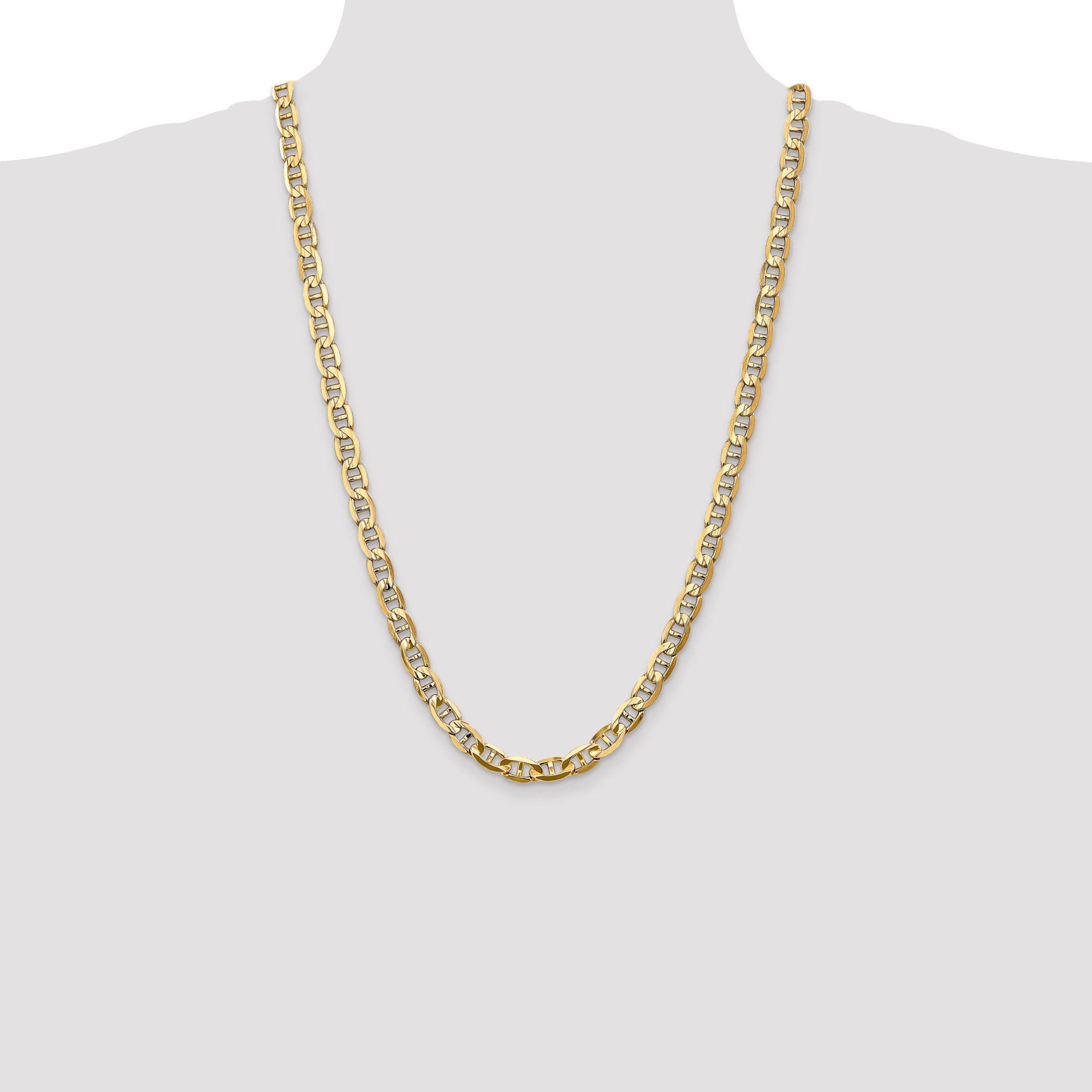 14k 7mm Concave Anchor Chain