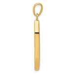 14K w/ White Rhodium Mezuzah W/Shin Charm