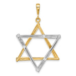 14k Two-tone Star Of David Pendant