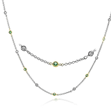 Necklace in 18k Gold with Diamonds