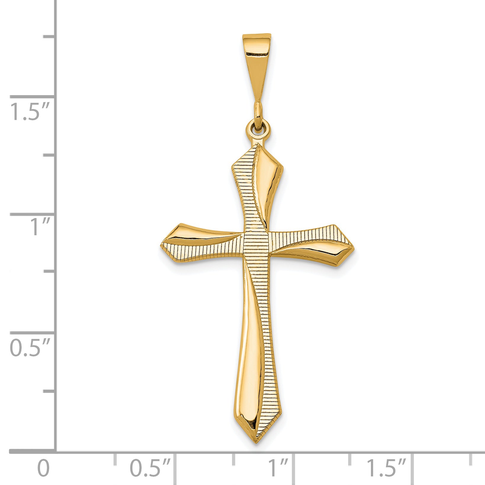 14k Passion Cross Pendant
