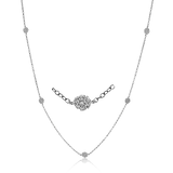 Necklace in 18k Gold with Diamonds