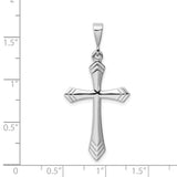 14k White Gold Passion Cross Pendant