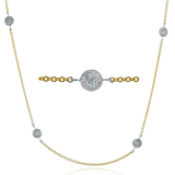 Necklace in 18k Gold with Diamonds