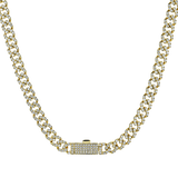 Necklace in 14k Gold with Diamonds