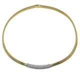 Choker in 18k Gold with Diamonds