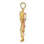 14k Two-tone Angel Pendant