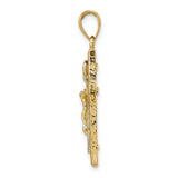 14k Polished Crucifix Pendant