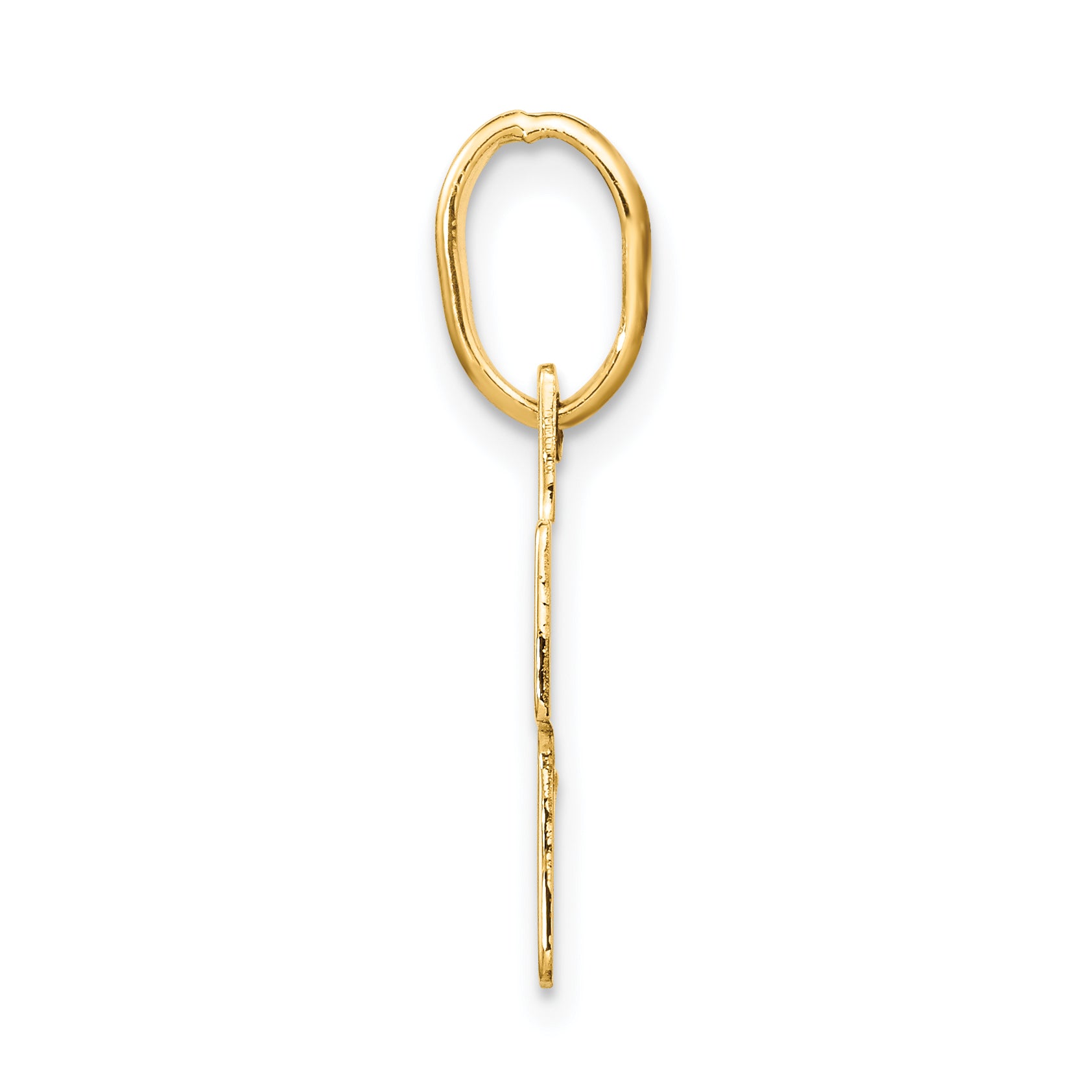 14k Polished Cross Charm