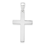 14k White Gold Cross Pendant
