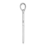 14k White Gold Cross Pendant