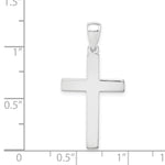 14k White Gold Cross Pendant