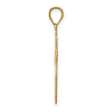 14K Budded Cross Pendant
