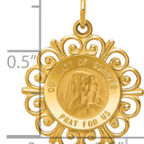 14k Our Lady of Sorrows Medal Pendant