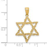 14k Star of David Pendant