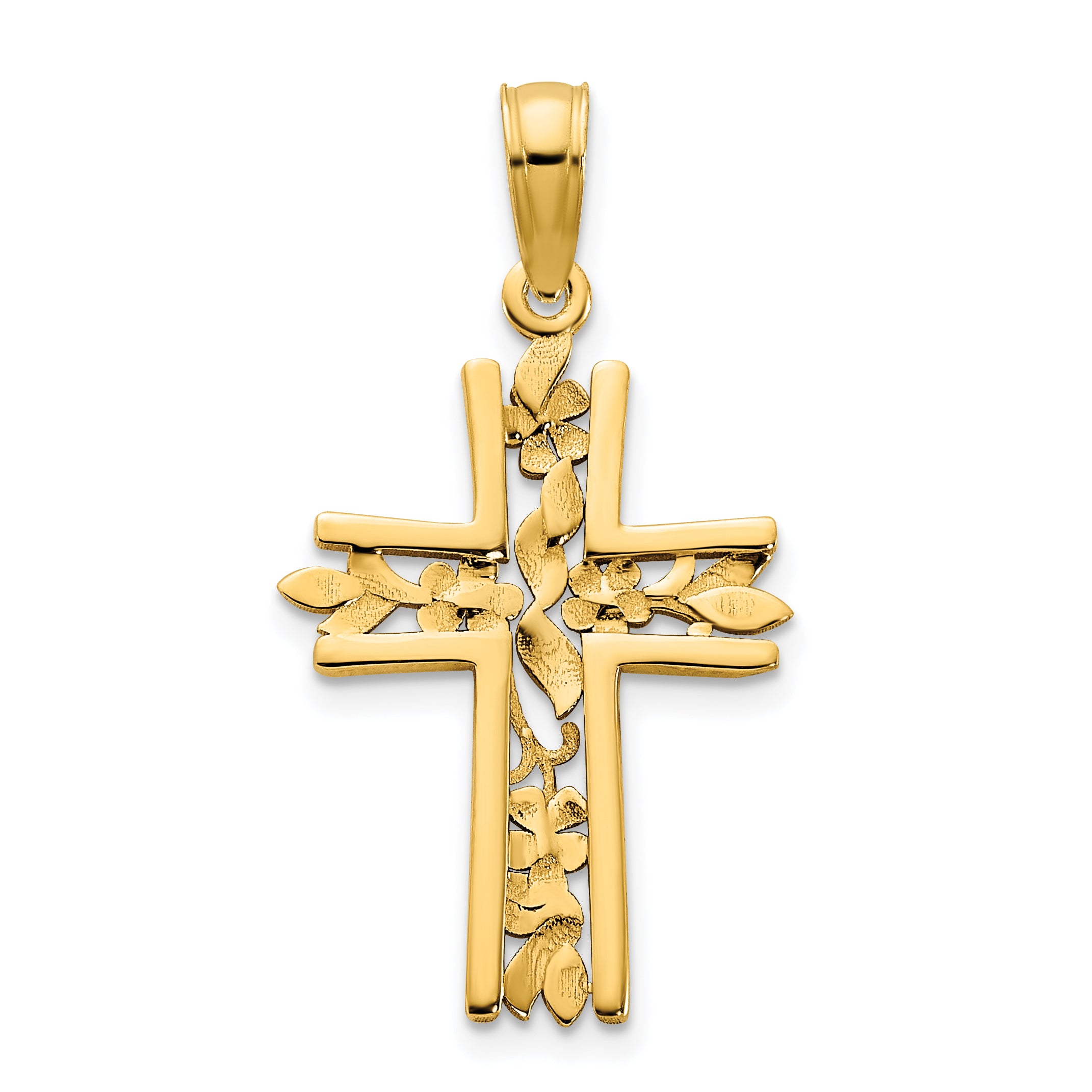 14ky Fancy Cross Pendant