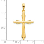 14ky Fancy Cross Pendant