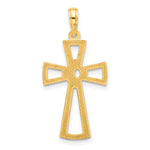 14k Polished Fancy Cross