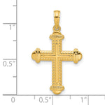 14k Fancy Cross Charm