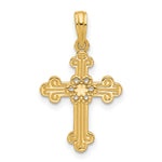 14KY Fancy Cross Charm