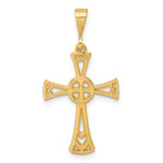 14K Polished Cross Pendant