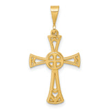 14K Polished Cross Pendant
