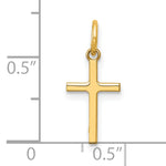 14k Polished Cross Charm