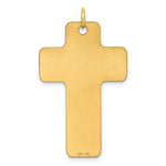 14k Polished Cross Charm