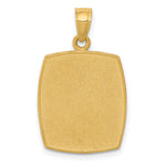 14K Satin / Polished Baptism Pendant