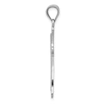 14k White Gold Cross Pendant