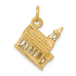 14k 3-D Church Charm